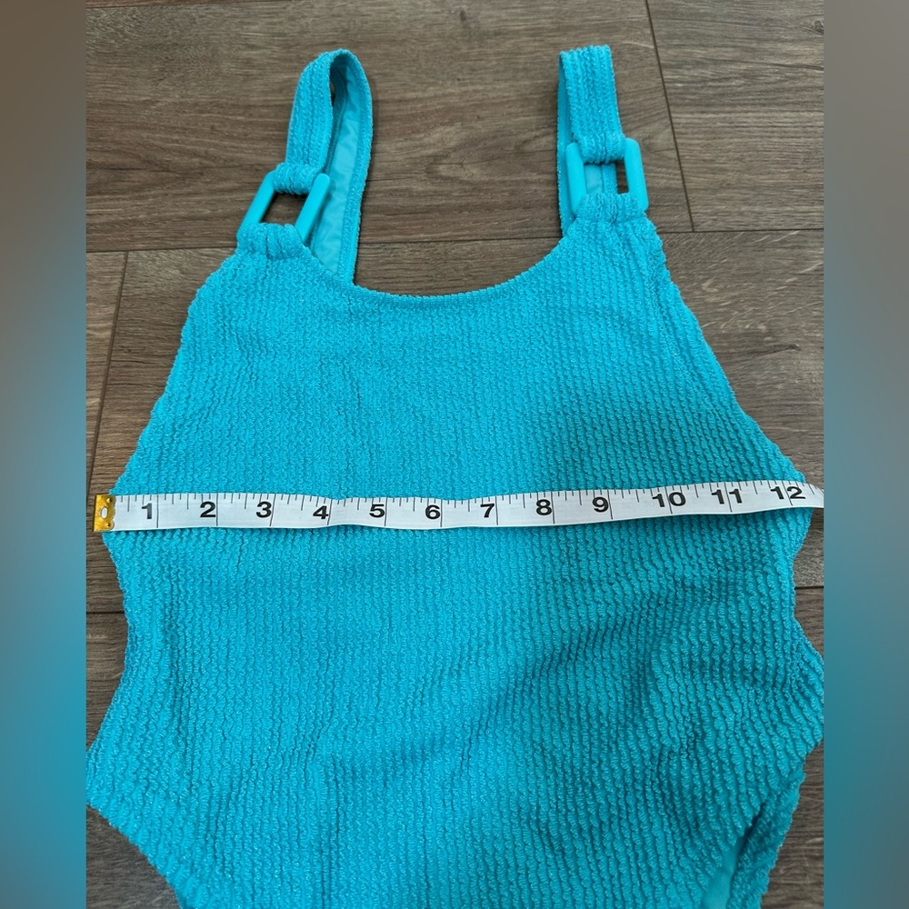 Aerie Shimmery Crinkle One Piece Swimsuit | Cheeky Scoop Back | S | NWOT - Picture 6 of 14